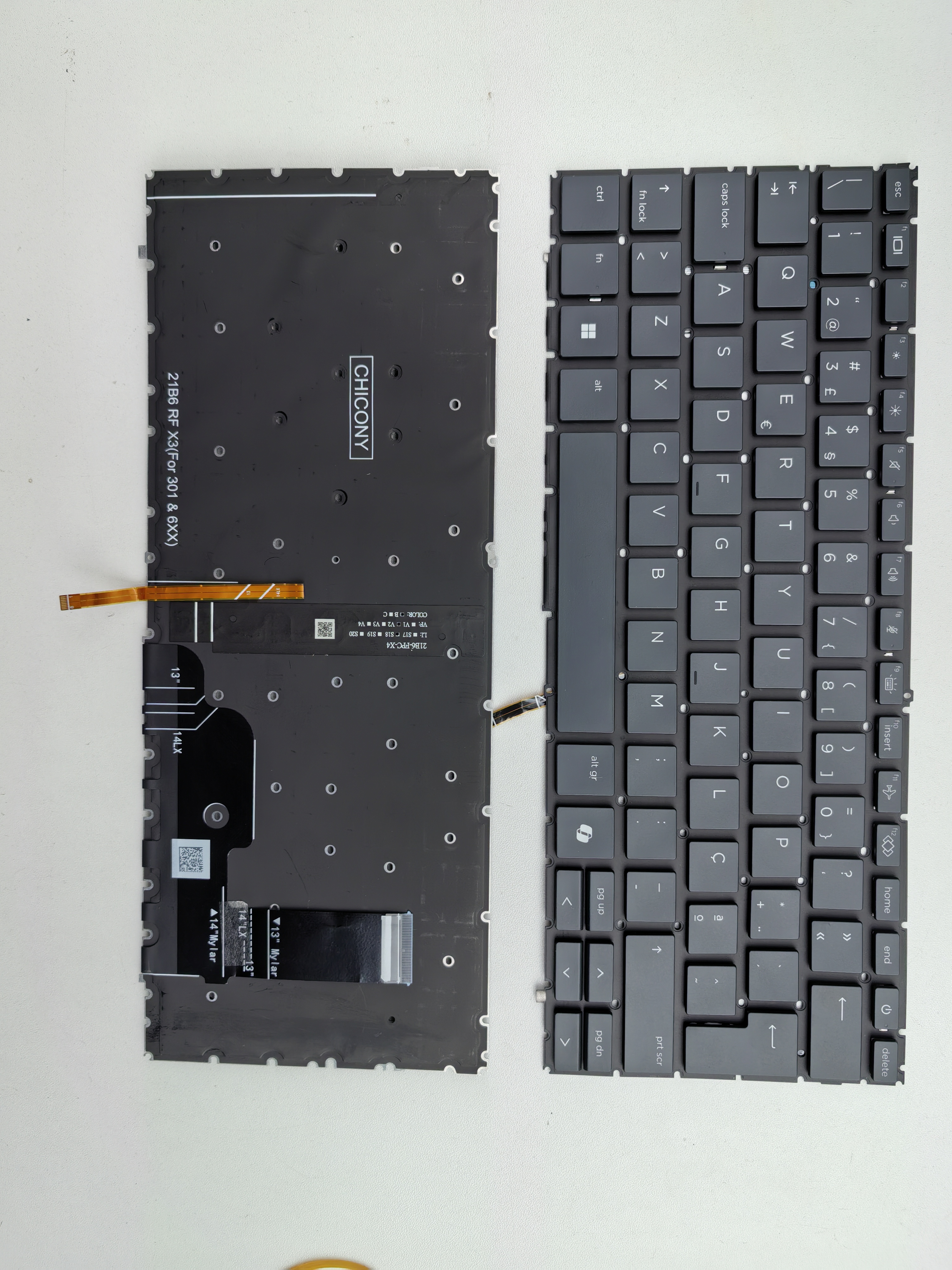 Picture of New Replacement Laptop Keyboard For HP 440G9 AI key/840G9/Zbook firefly 14 g9/Zbook 14 g10 BLACK Backlit PO Layout